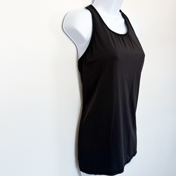 LULULEMON Black Ruche of Adrenaline Tank Top Racerback Size 12 - Picture 3 of 8